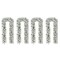 Set of 4 6ft Christmas Garlands, with Warm White LED Lights and Timer, Three Function